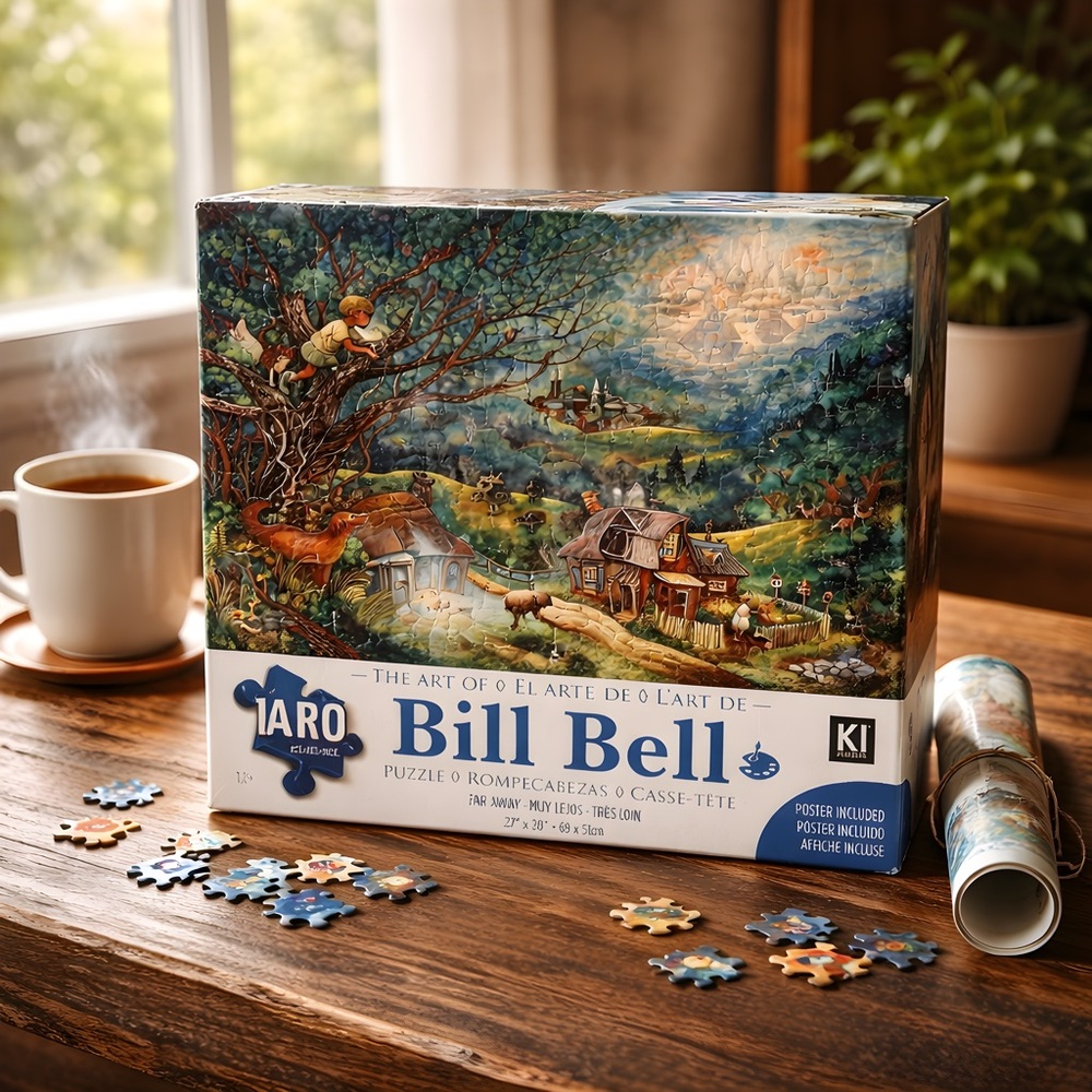 KI Puzzles -The Art of Bill Bell “ Far Away” 1000-Piece Puzzle